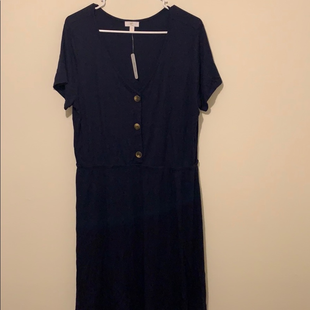 Navy Knit Dress